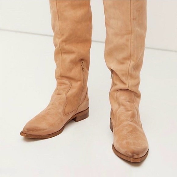 Beautiful leather over the knee boots by Free People - Picture 3 of 11